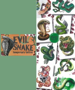 Tatuaggio per bambini Temporaneo - Tattoo Evil Snake