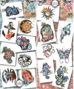 Tatuaggio Temporaneo per bambini - Tattoo Tribal Black Ink