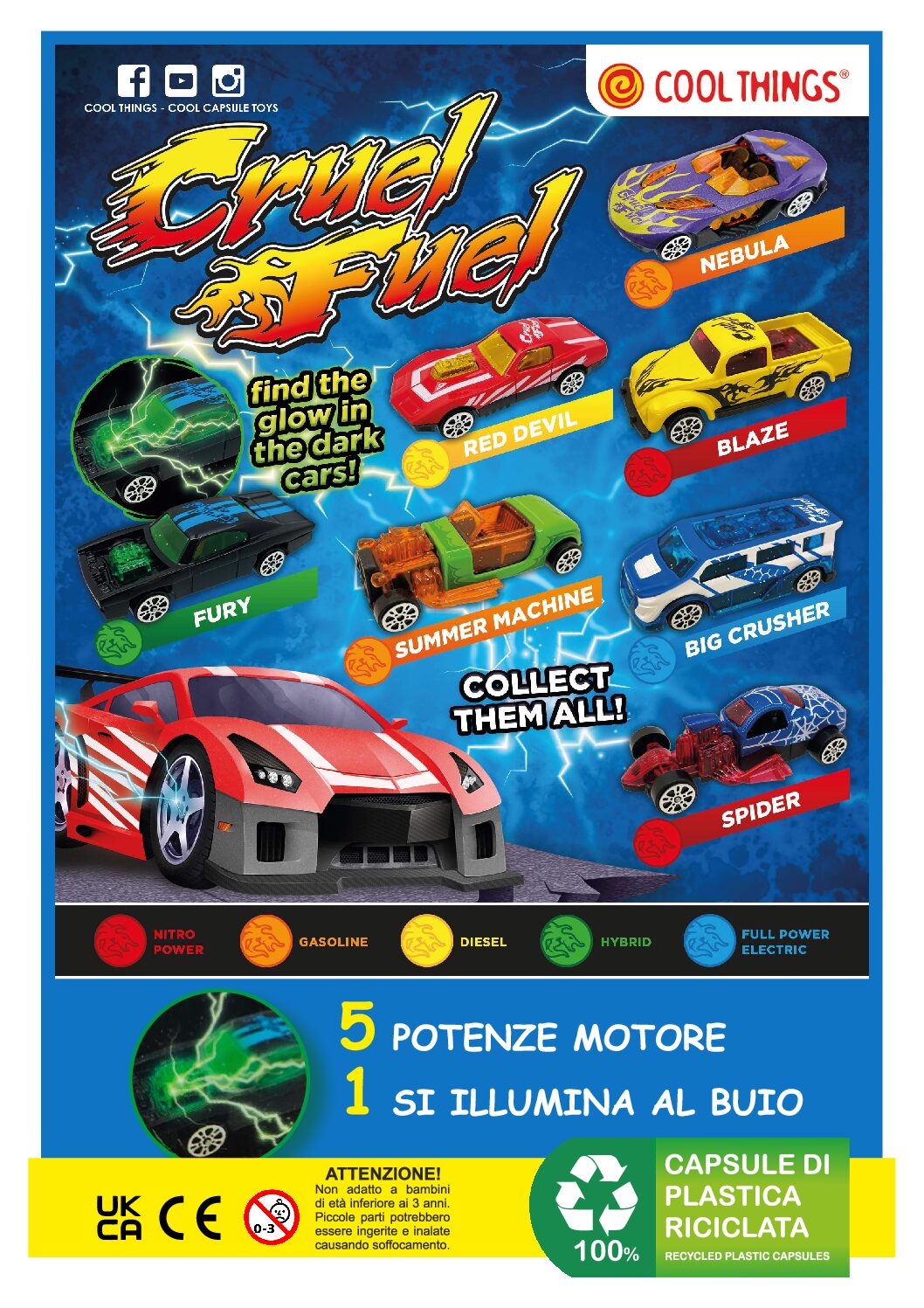 Palline con sorpresa Ø 90 mm - Cruel Fuel