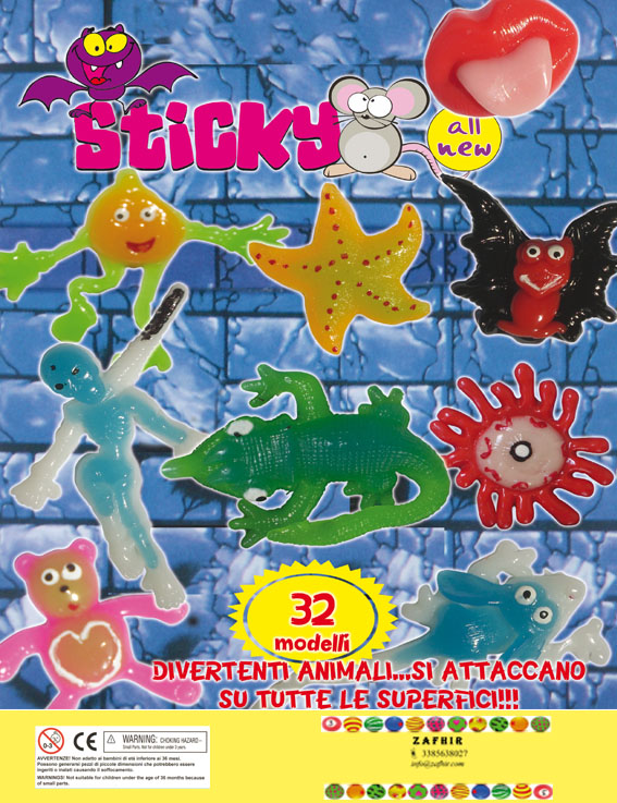 Palline con sorpresa Ø 60 mm | Halloween Sticky