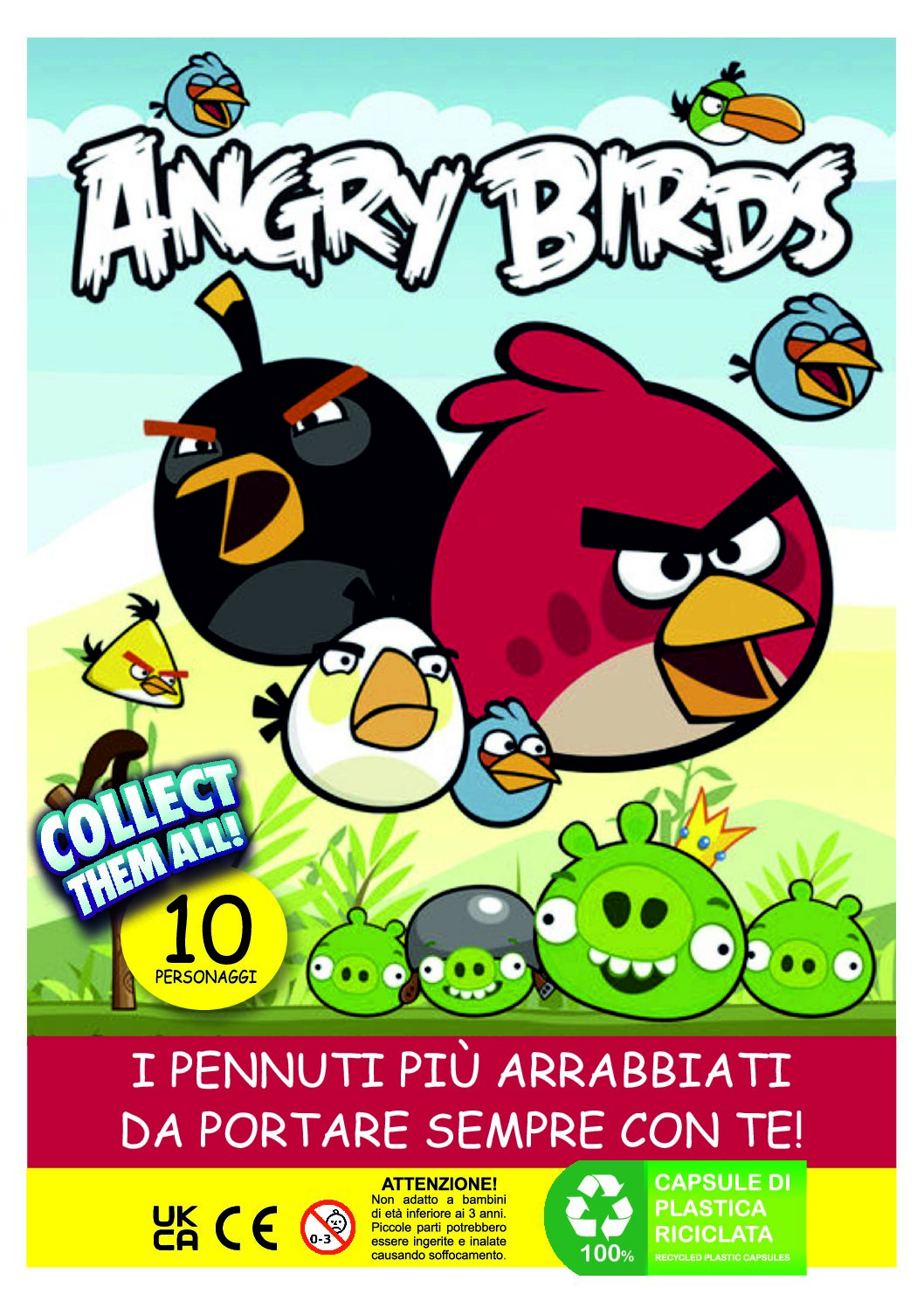 Palline con sorpresa Ø 90 mm - Angry Bird