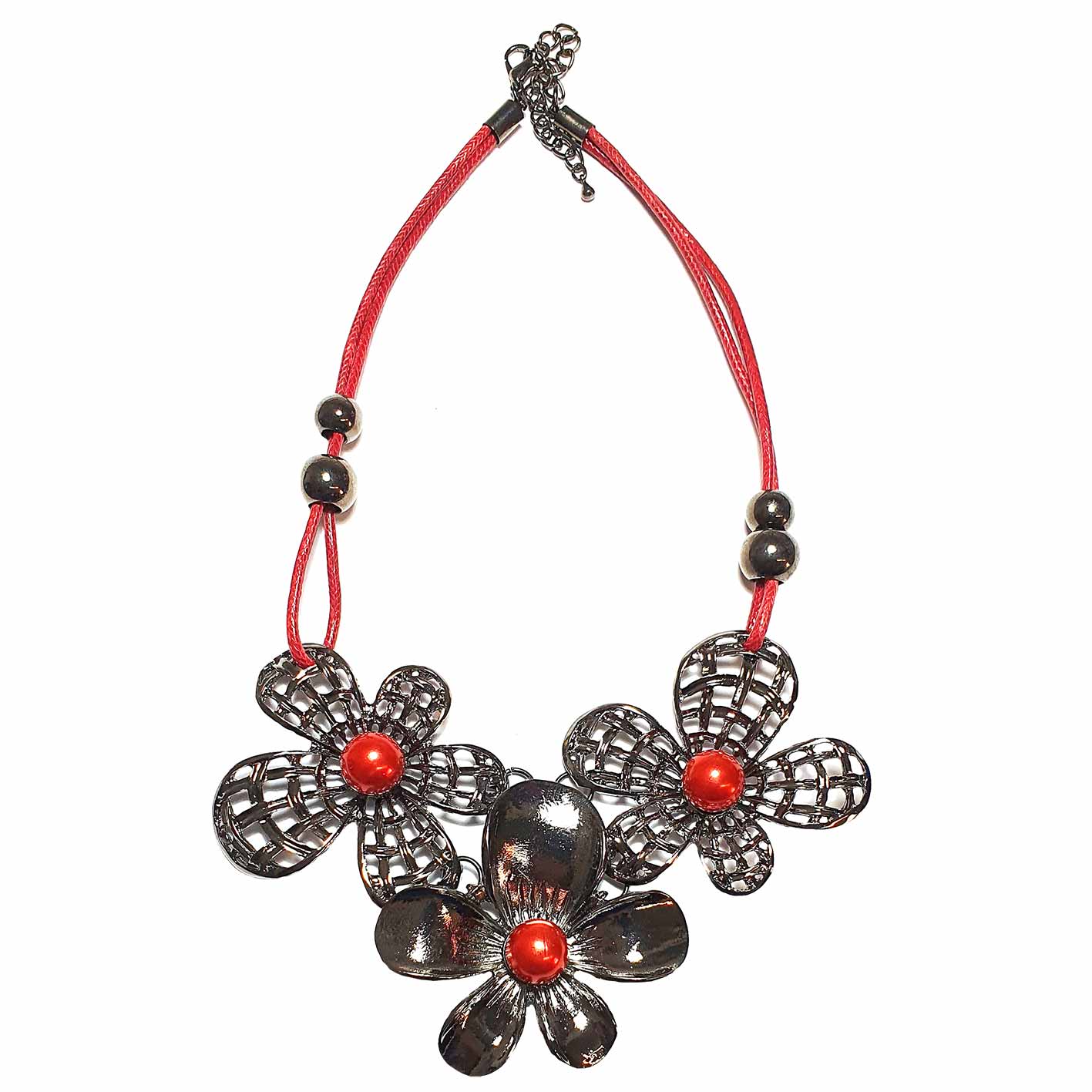 Collana a tre fiori