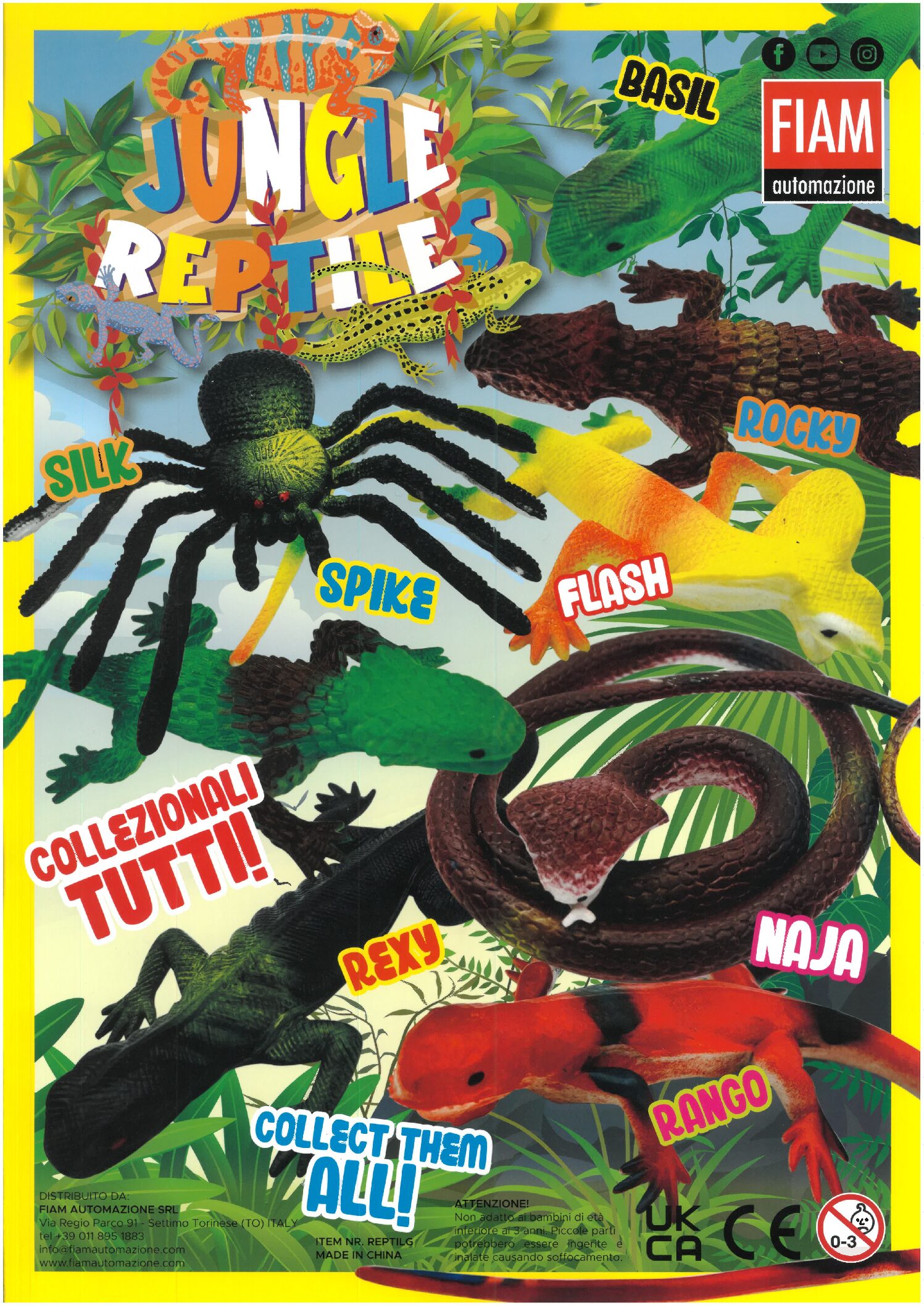 Palline con sorpresa Ø 90 mm - Jungle Reptiles